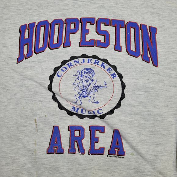 Vintage 1994 Hoopeston Area High-School Sweatshirt XL 24x26 Gray - Picture 13 of 16